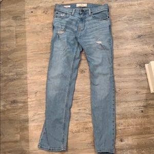 Men’s Light wash distressed jeans. Barely worn!